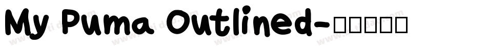 My Puma Outlined字体转换
